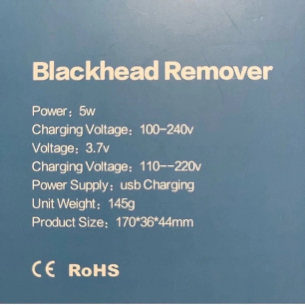 NEW Blackhead Remover Vacuum and Wrinkle Smoother Blue White
